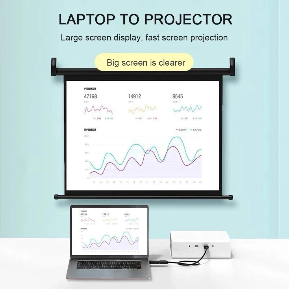4K Display Port to HDMI-Compatible Adapter Male to Female DP to