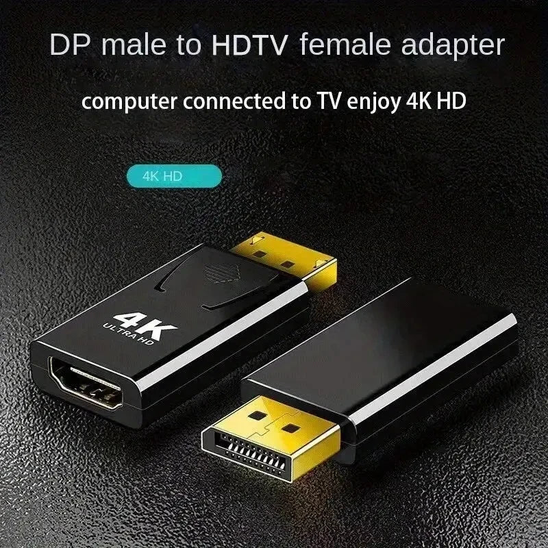 4K DisplayPort to HDMI-Compatible Adapter DP Male to Female