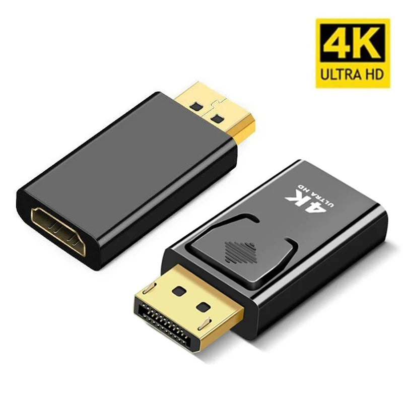 4K Display Port to HDMI-Compatible Adapter Male to Female DP to