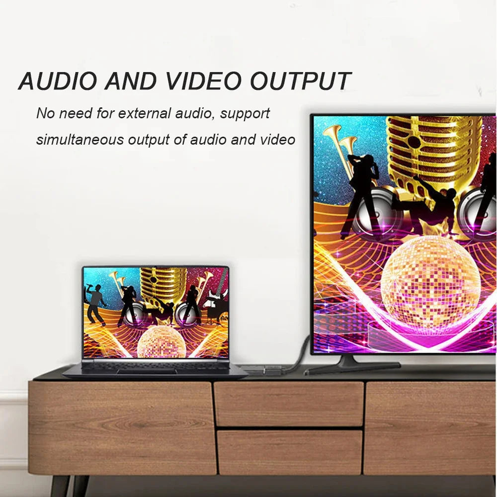 4K Display Port to HDMI-Compatible Adapter Male to Female DP to