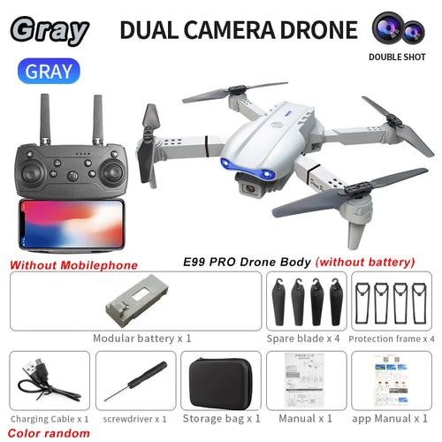 2024 E99Pro RC Drone 4K Professinal With 1080P Wide Angle HD Camera