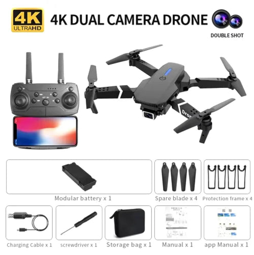 2025 New E88 Pro WIFI FPV Drone Wide Angle HD 4K 1080P Camera Height