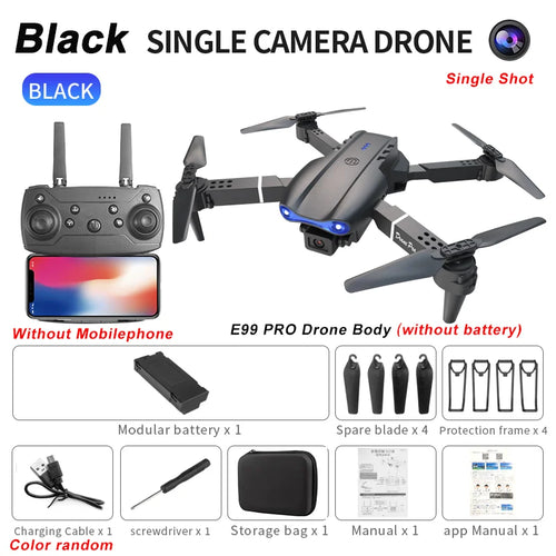 2024 E99Pro RC Drone 4K Professinal With 1080P Wide Angle HD Camera