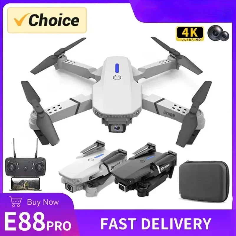 2025 New E88 Pro WIFI FPV Drone Wide Angle HD 4K 1080P Camera Height