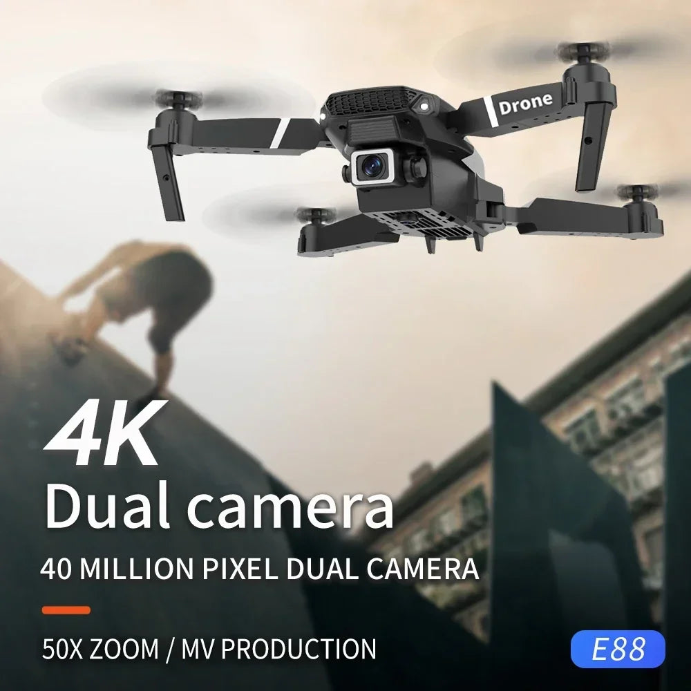 2025 New E88 Pro WIFI FPV Drone Wide Angle HD 4K 1080P Camera Height